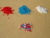 piles of different colored spheroids
