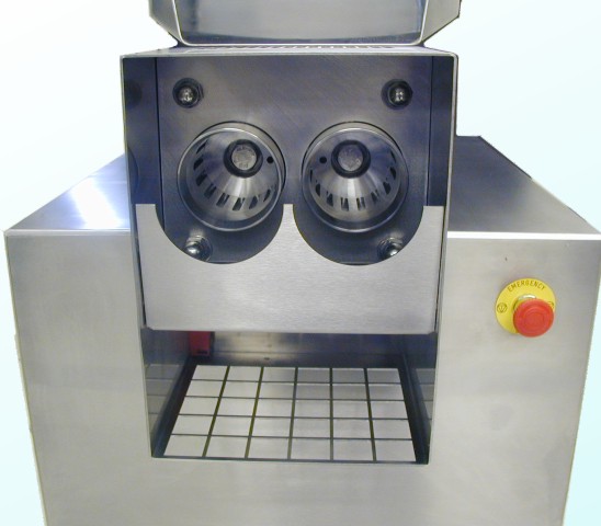 View of Extruder 40 looking into the extrusion gears