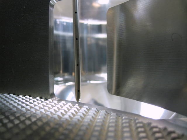 Caleva Model 500 Spheronizer discharge door looking out