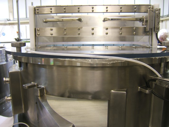 Twin Spheronizer disc, drum and discharge door