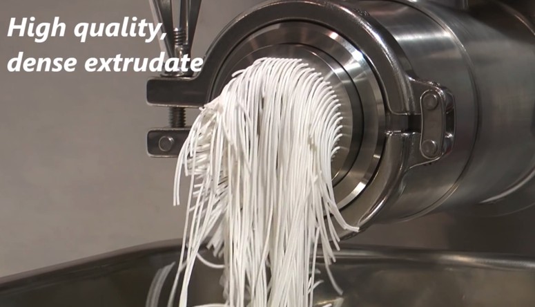 Caleva Variable Density Extruder in axial configuration
